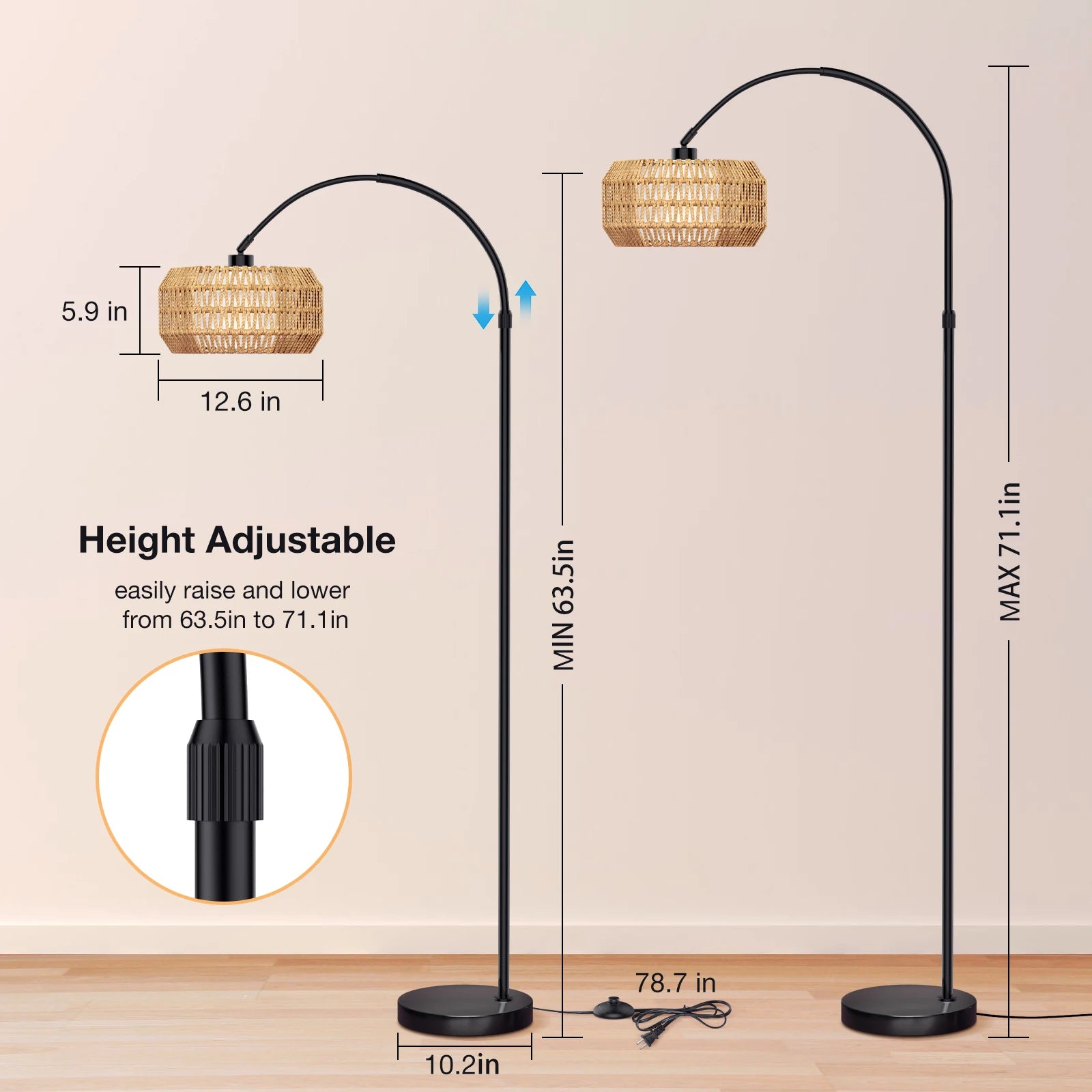 Modern Smart LED RGB Floor Lamp