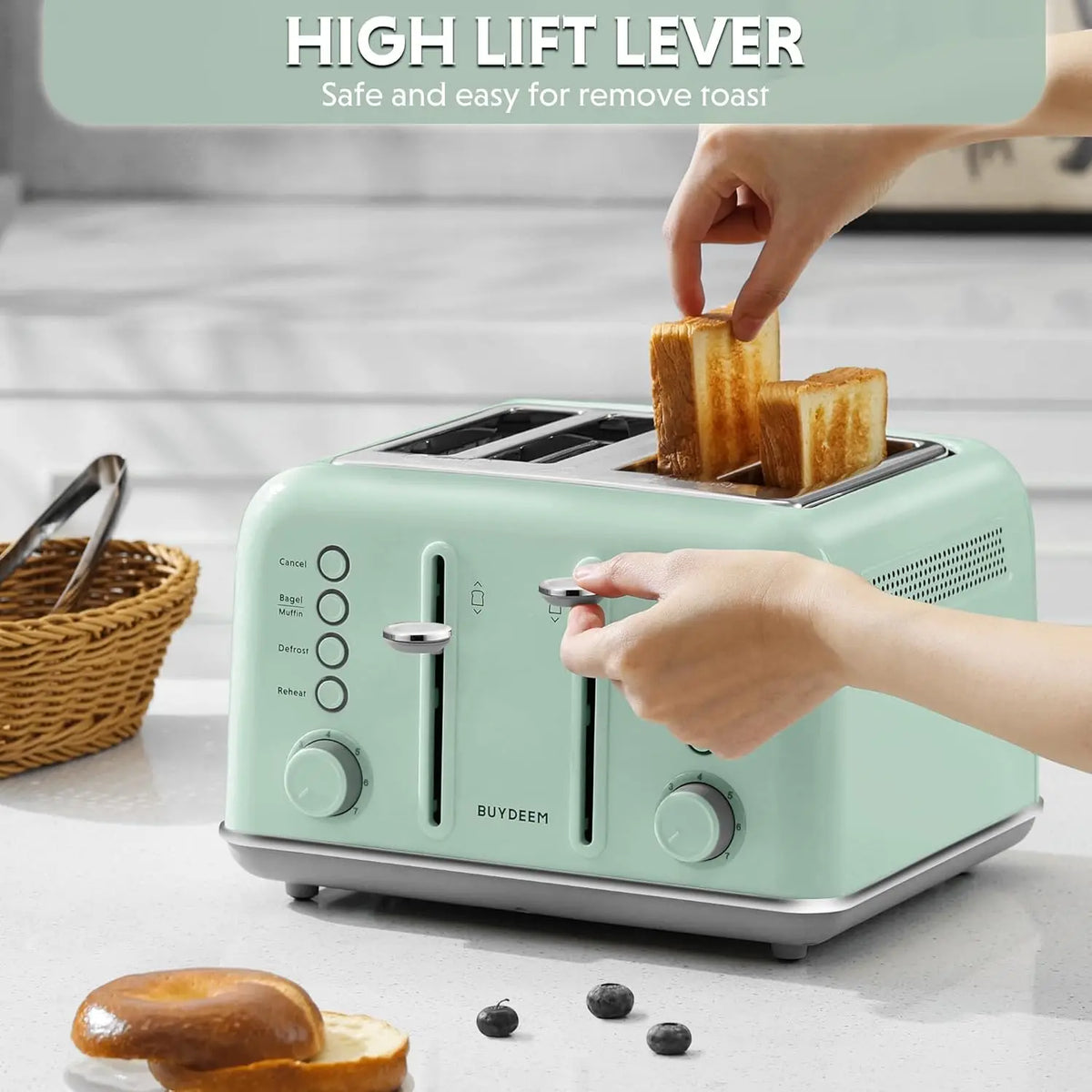 Retro 4-Slice Toaster – Stylish Design