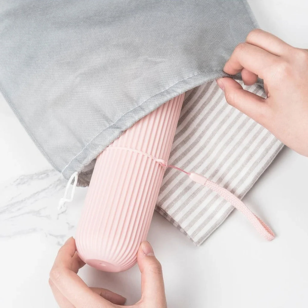 Portable Toothpaste & Toothbrush Holder