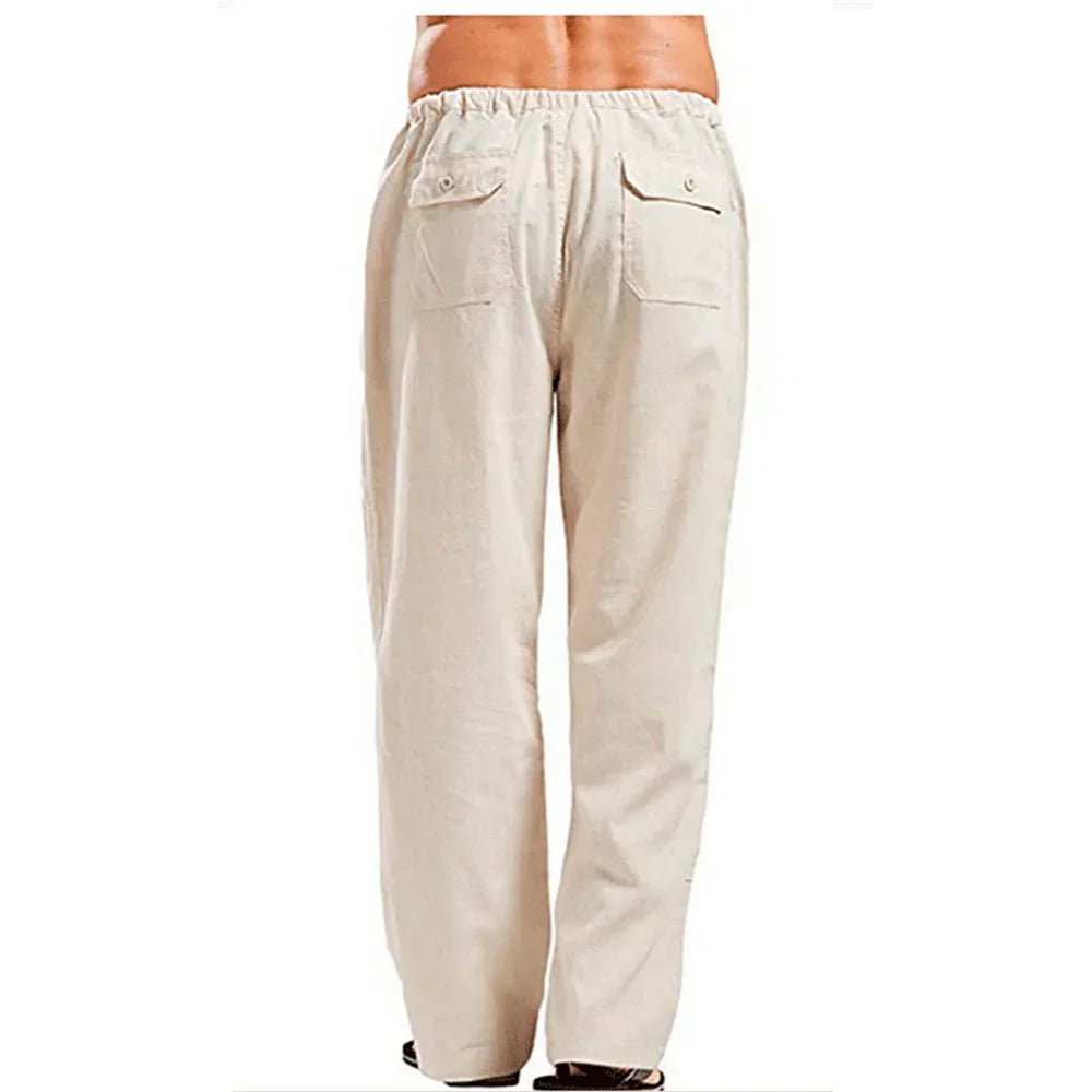 Men's Casual Cotton Linen Pants