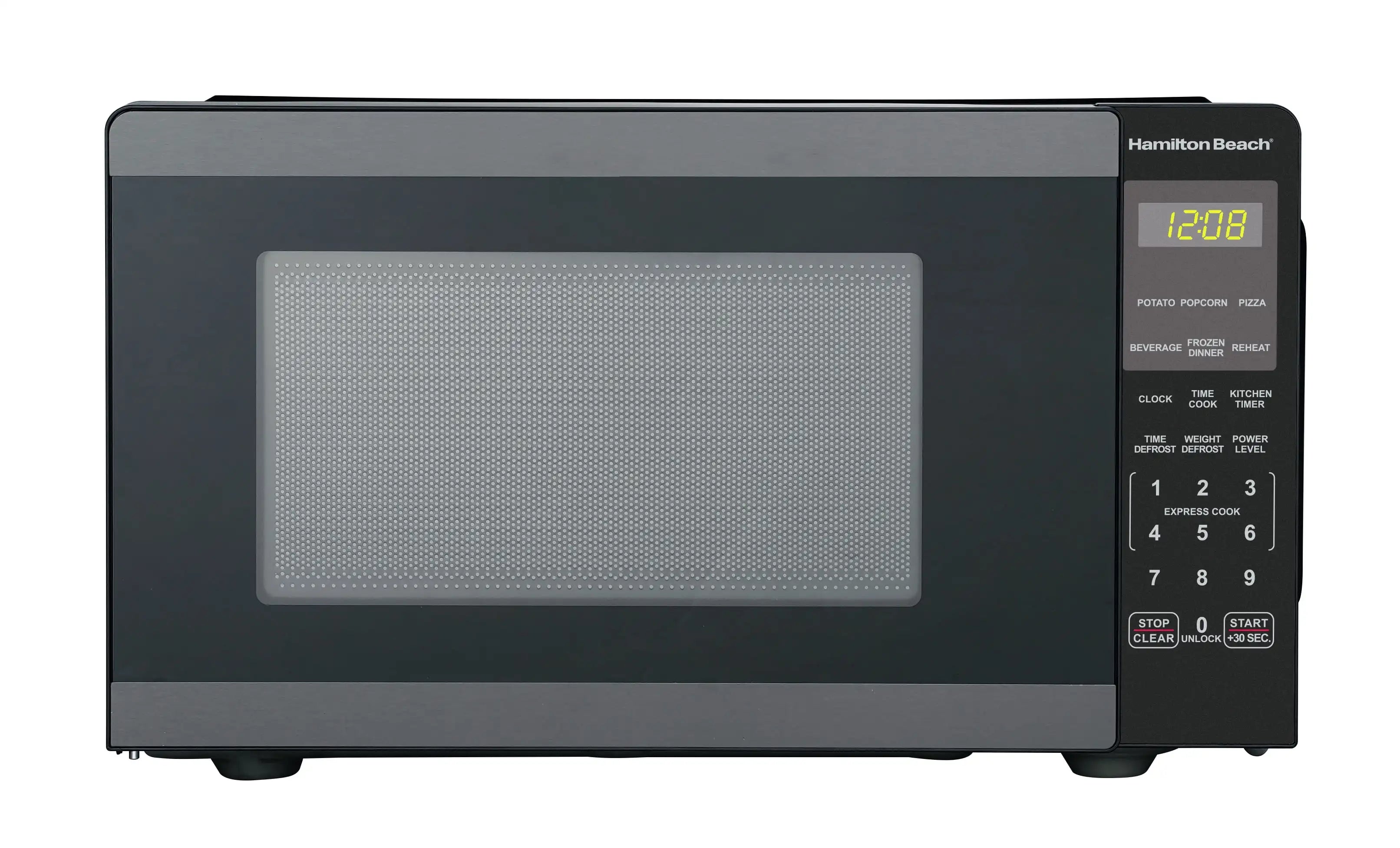 0.9 Cu Ft Countertop Microwave Oven, 900 Watts, Stainless Steel