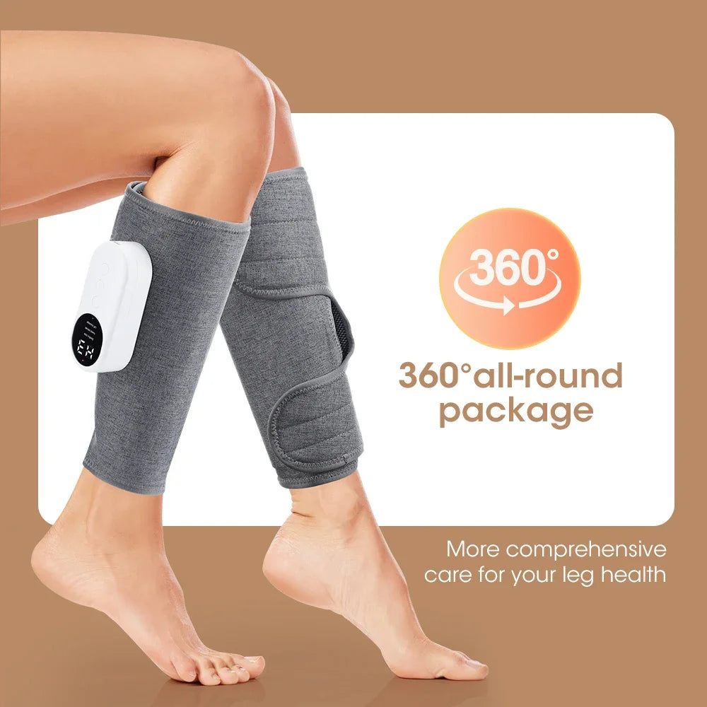 360° Leg Massager with Air Compression & Heat Therapy