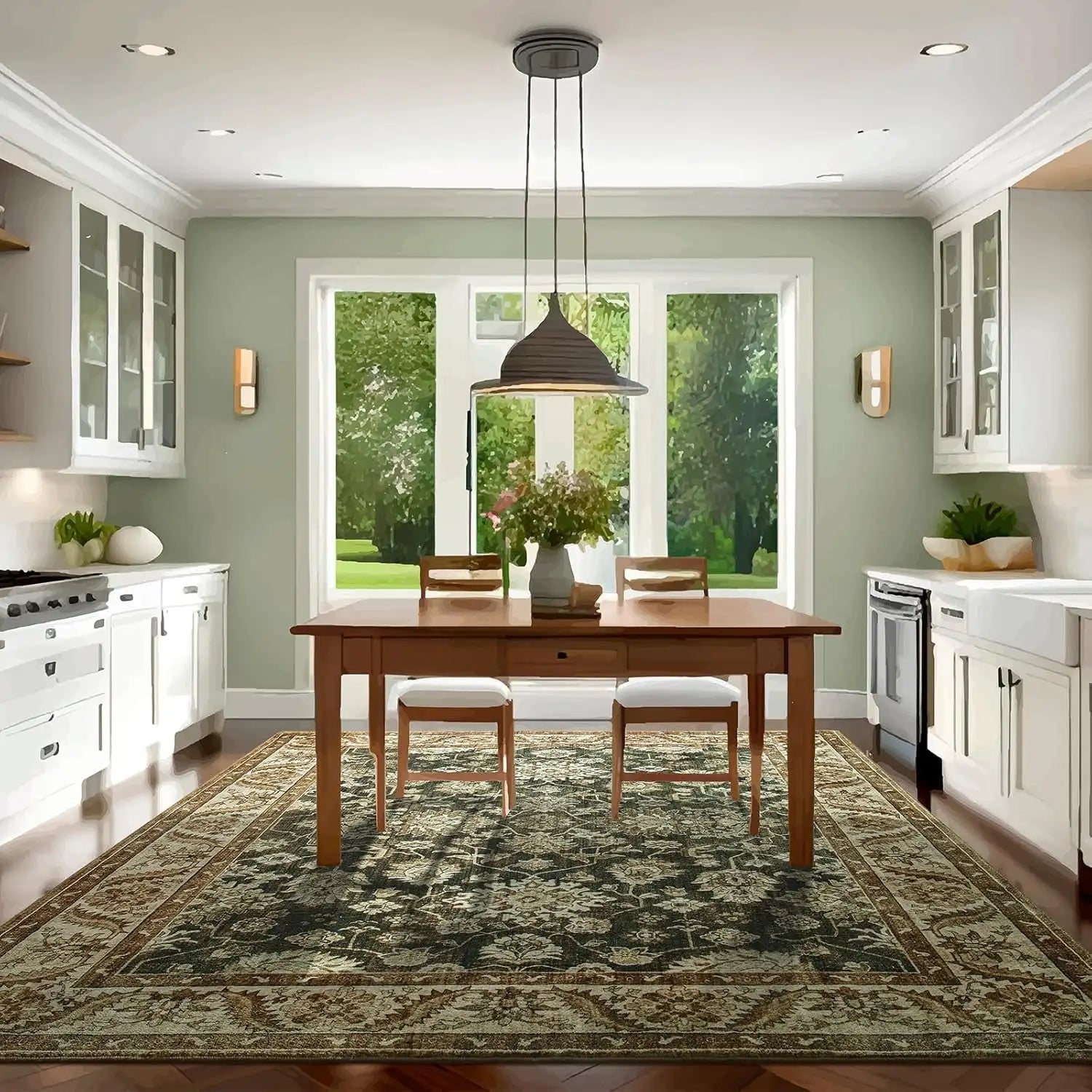 New Vintage Floral Rugs – Soft Accent Large Area Rug