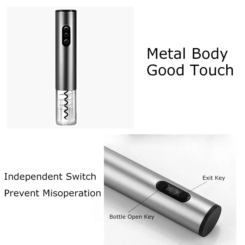 Electric Wine Opener – Rechargeable Automatic Corkscrew