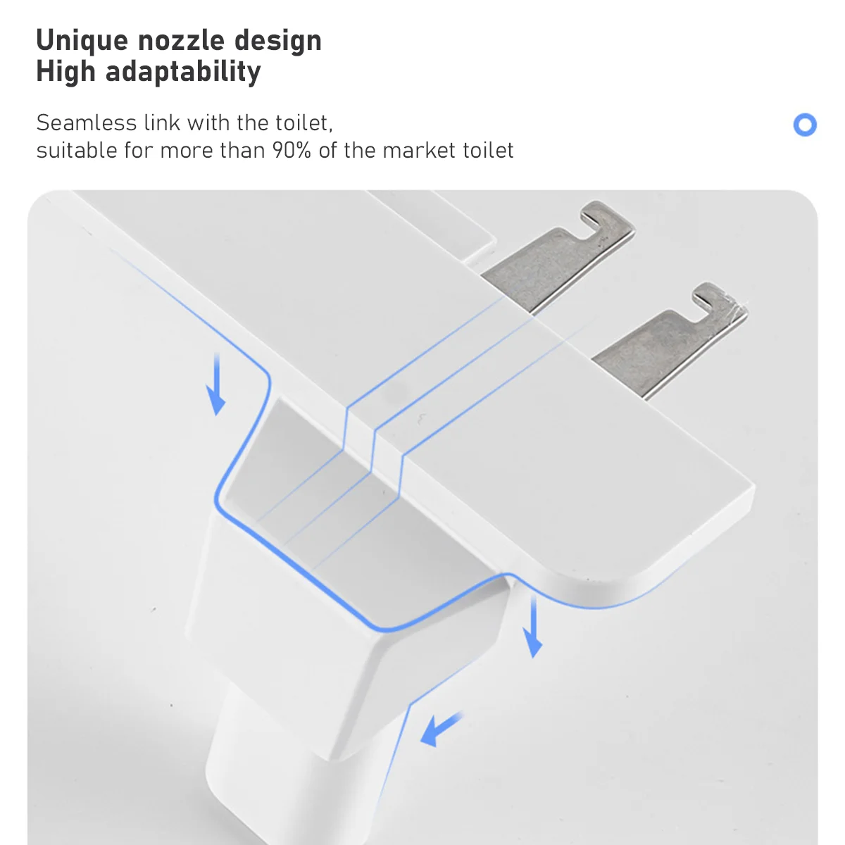 Non-Electric Bidet Toilet Seat – Ultra Slim Design with Adjustable Water Pressure Control
