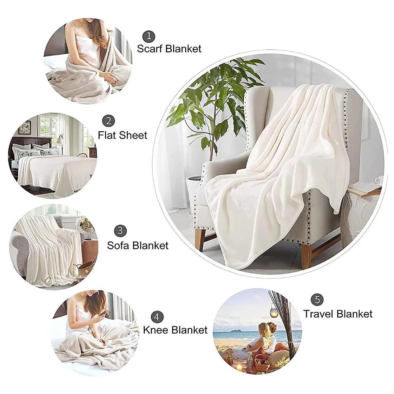 Cozy Floral Patchwork Flannel Blanket – Soft, Stylish, and All-Season Comfort