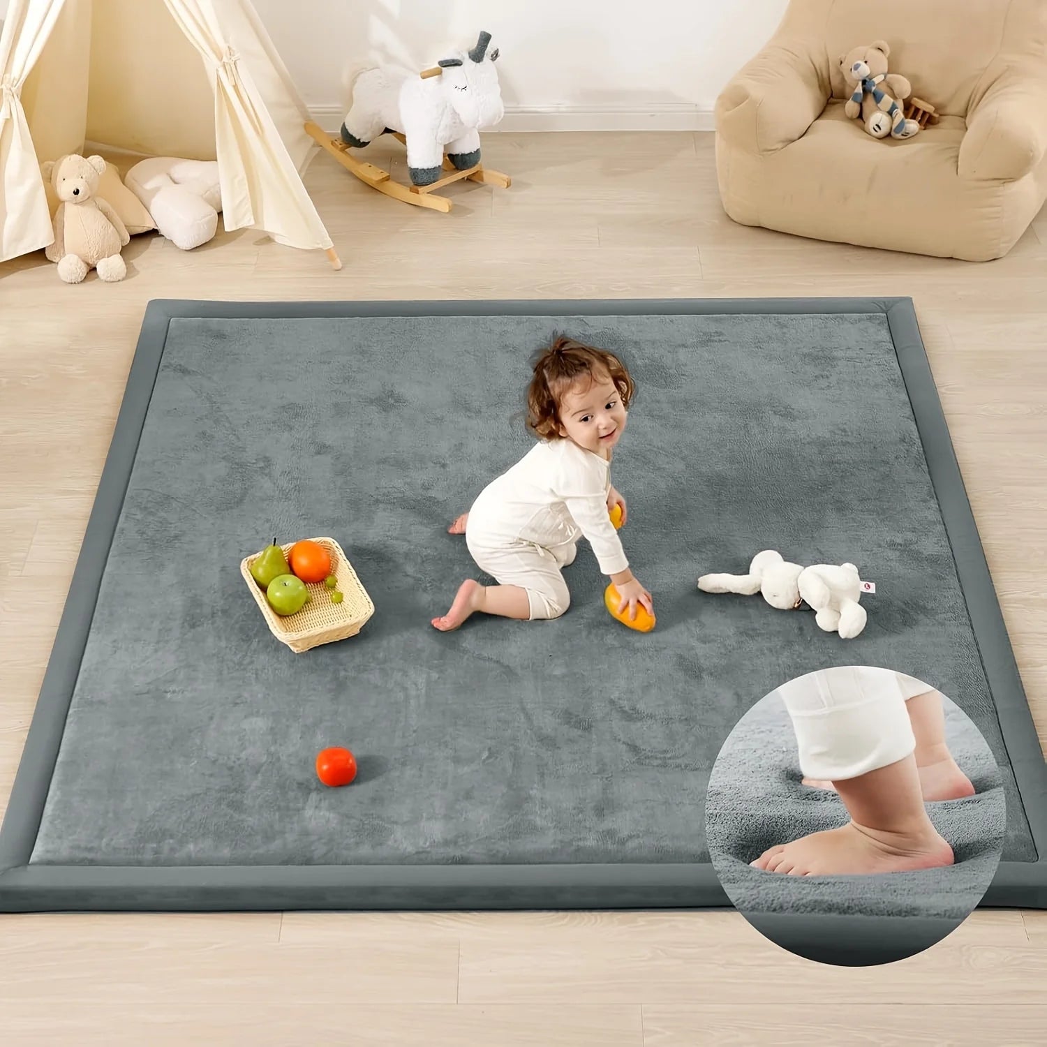 Thick, Soft Velvet Non-Slip Carpet