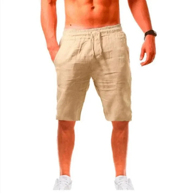 Men's Cotton Linen Baggy Casual Pants – Breathable Everyday Comfort