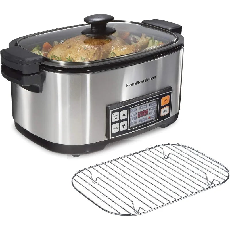 6-Quart 9-in-1 Digital Programmable Nonstick Slow Cooker