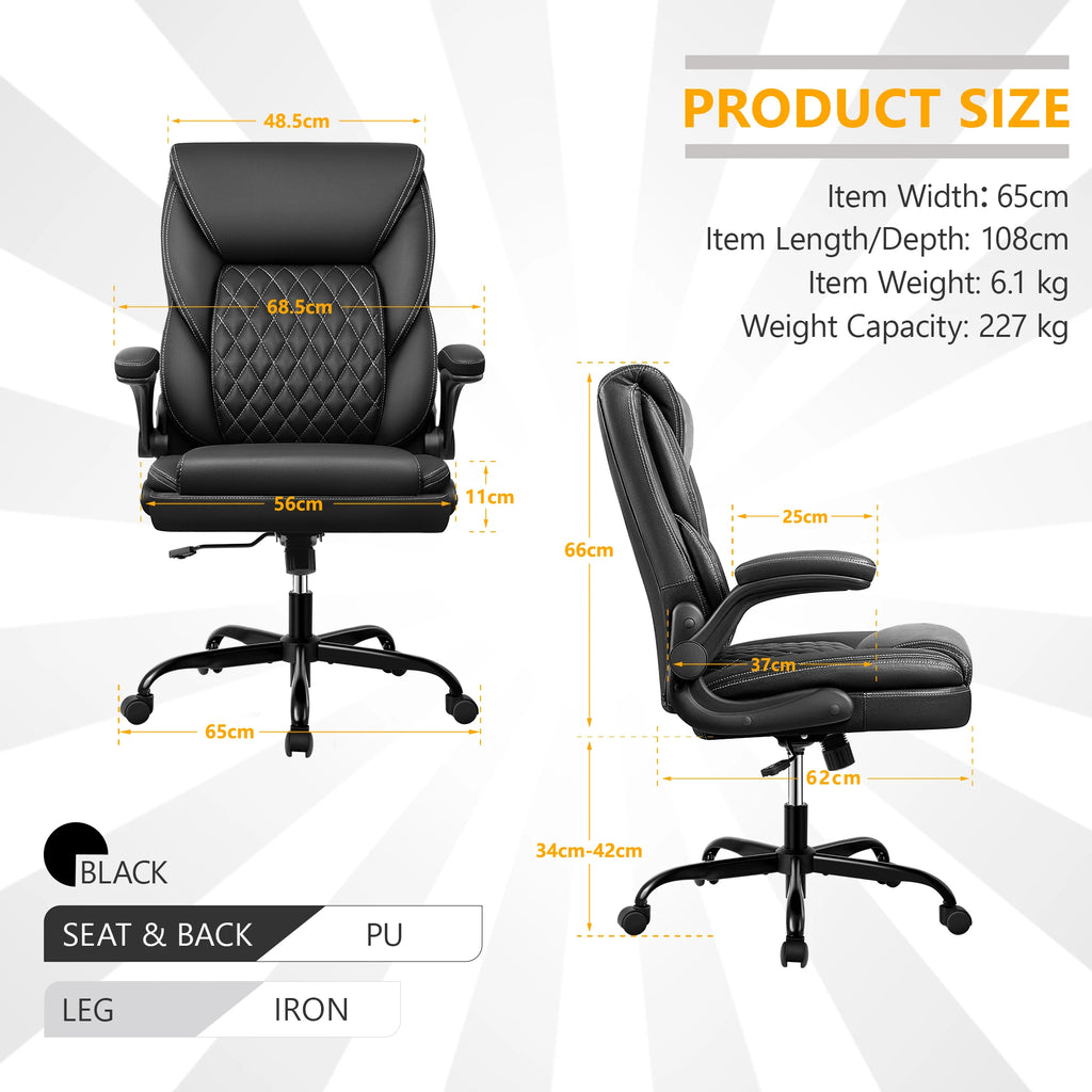 Mid-Back Executive Leather Chair