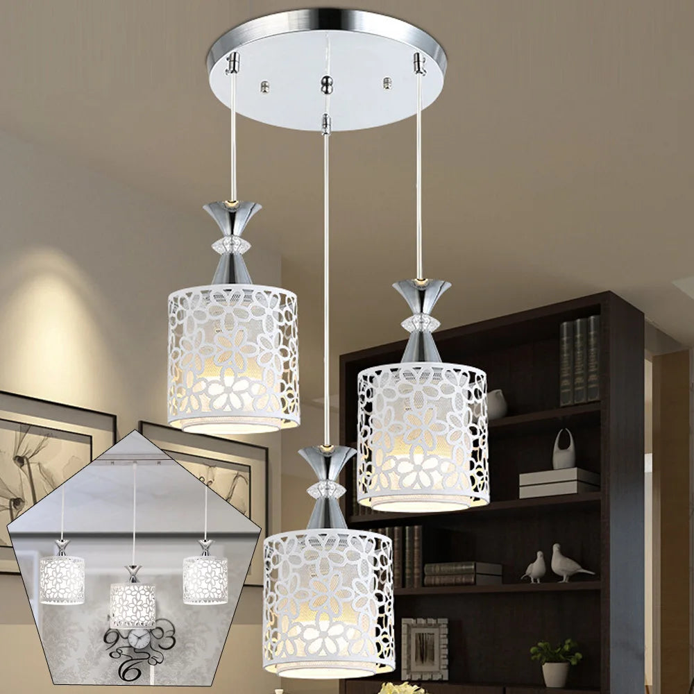 Modern Petal Dining Room Chandelier, LED Pendant Lamp