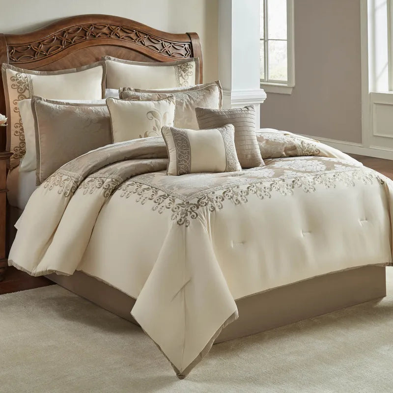 9 Pc Queen Comforter Set