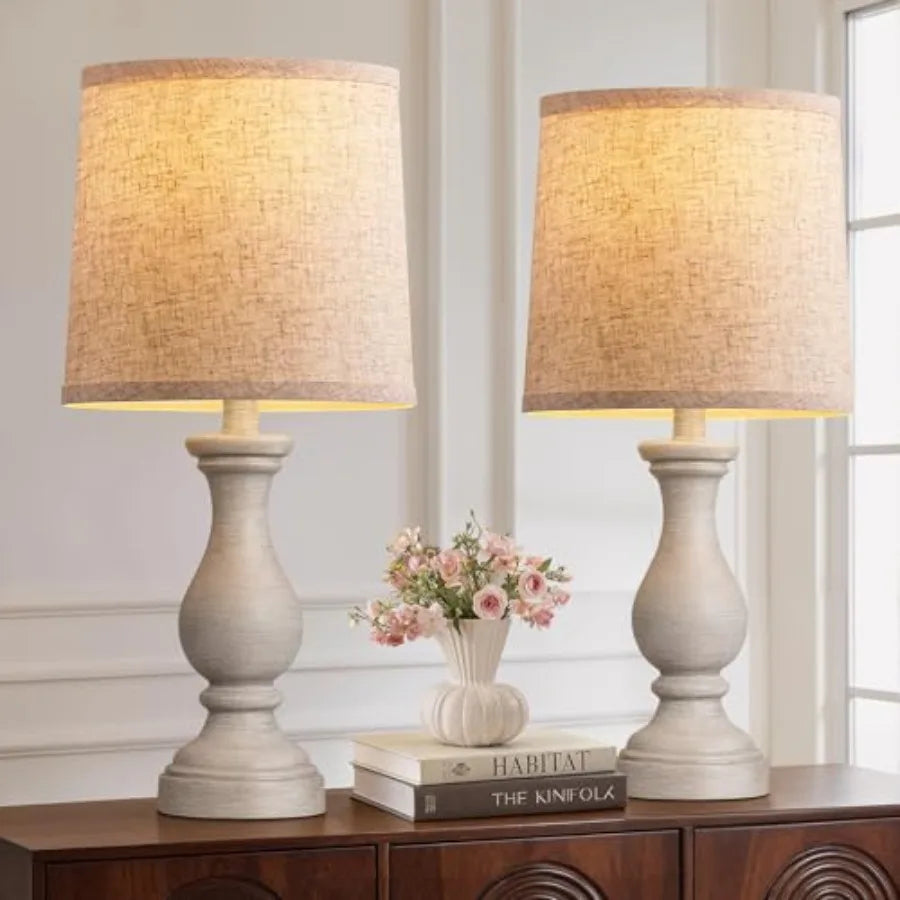 Farmhouse Table Lamps - Set of 2