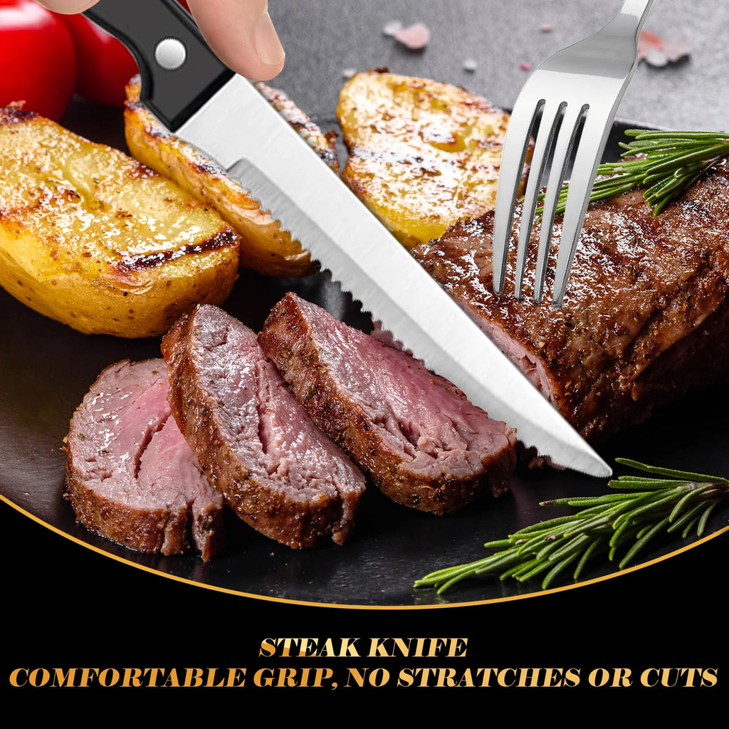 24-Piece Stainless Steel Flatware Set – Service for 4