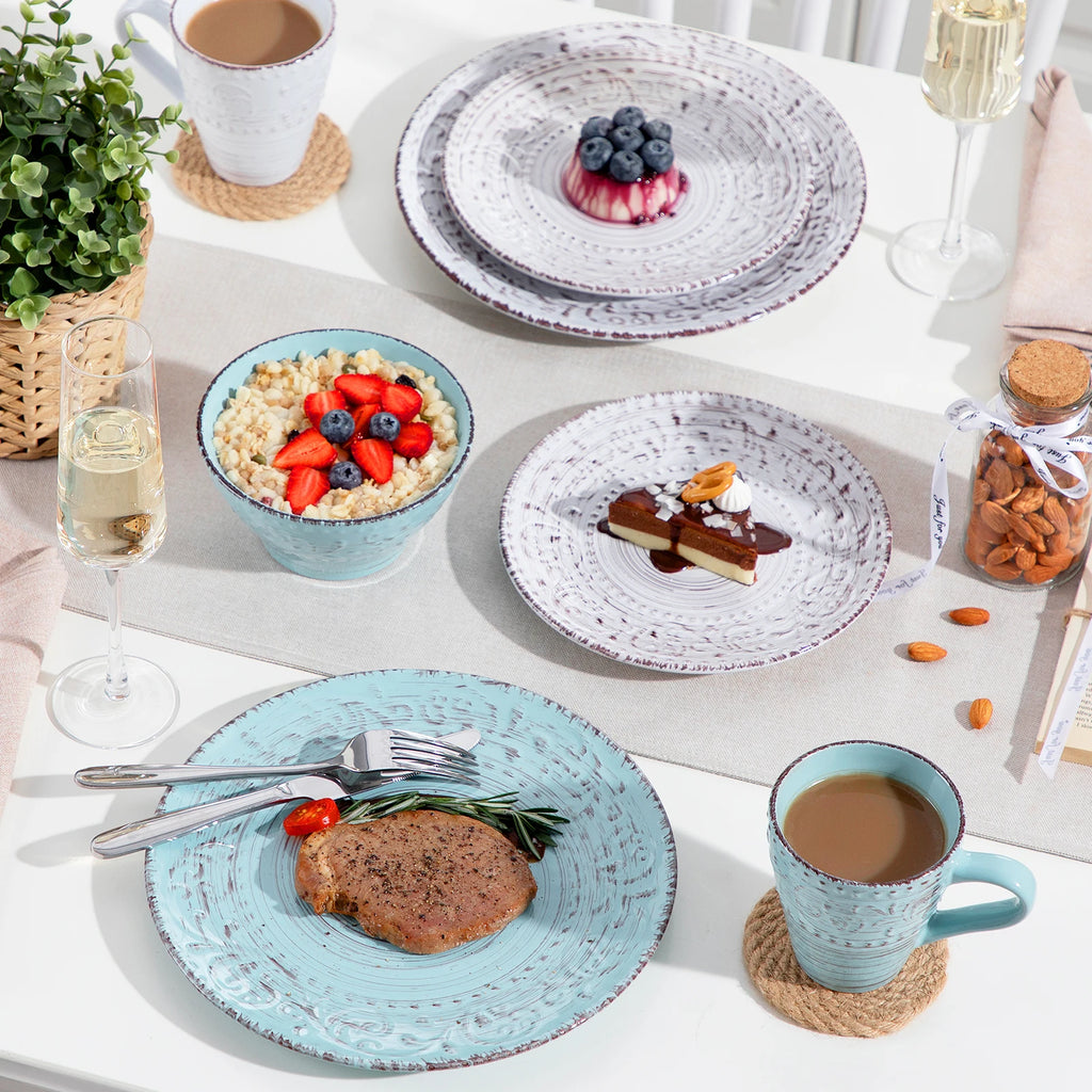 Elegant Vine Ceramic Dinnerware Set