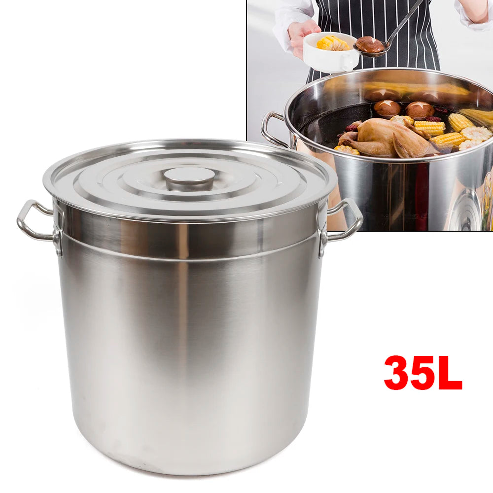 Large Capacity Multipurpose Stock Pot for Home & Restaurant