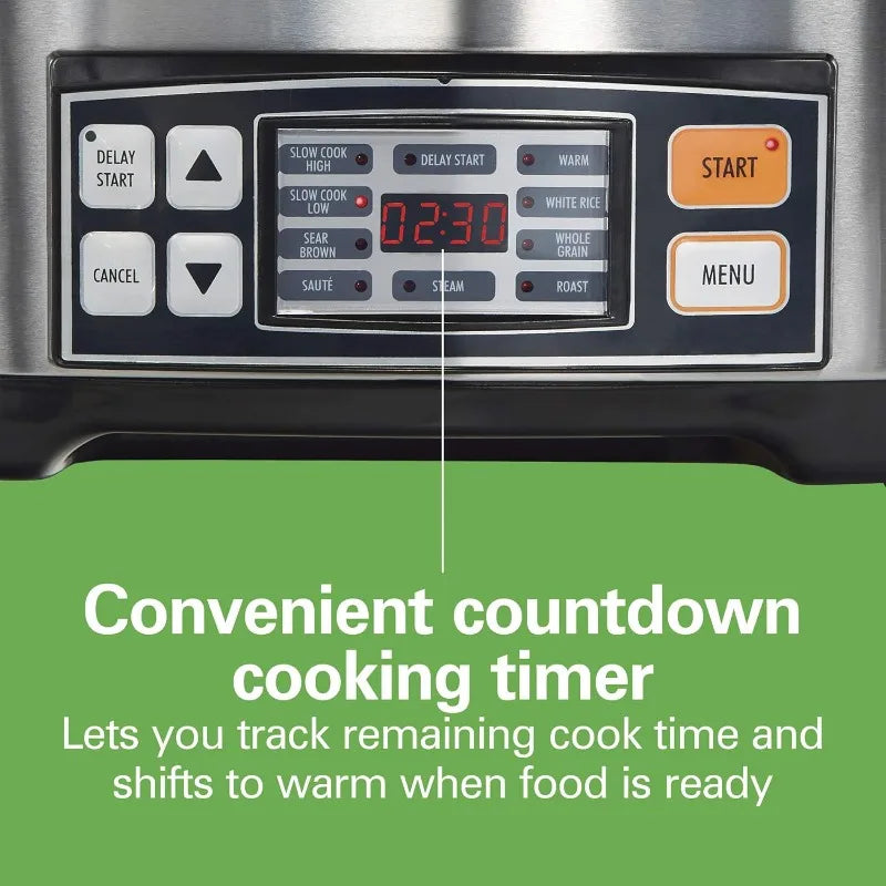 6-Quart 9-in-1 Digital Programmable Nonstick Slow Cooker