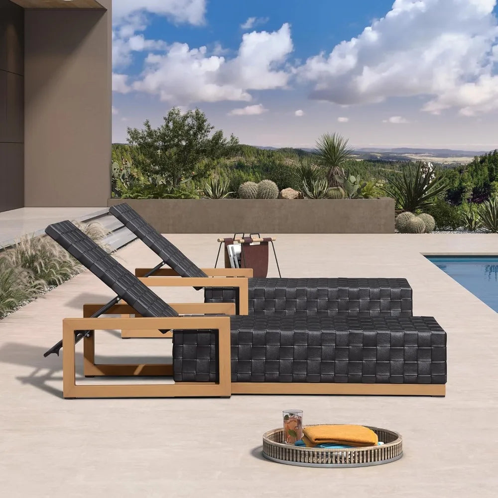 Outdoor Chaise Lounge Set of 2