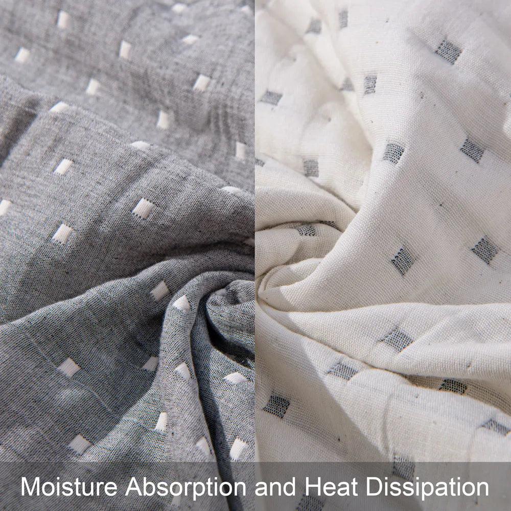 3-Layer Cotton Muslin Bed Blanket – Soft, Breathable, and Lightweight