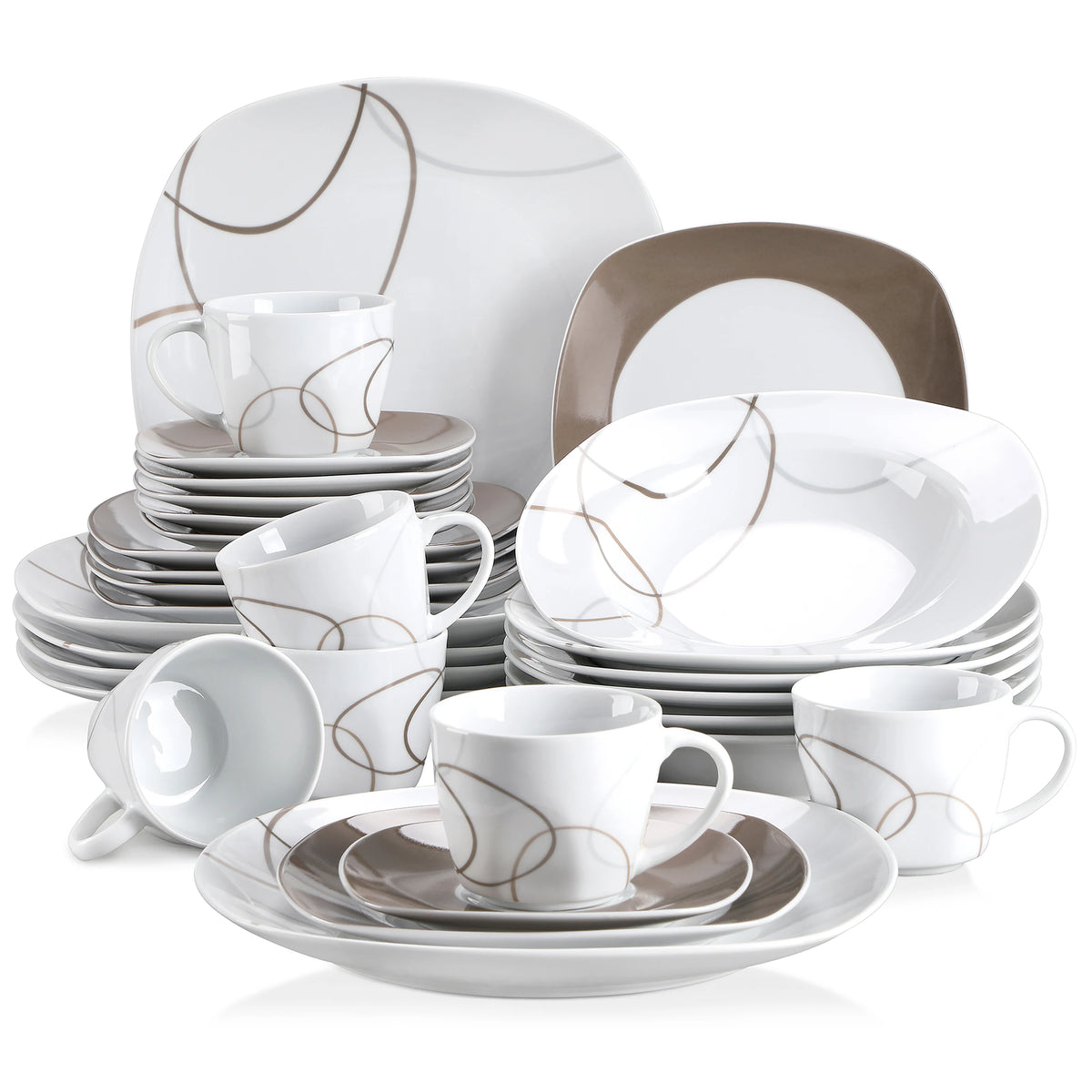 30-Piece Porcelain Dinnerware Set