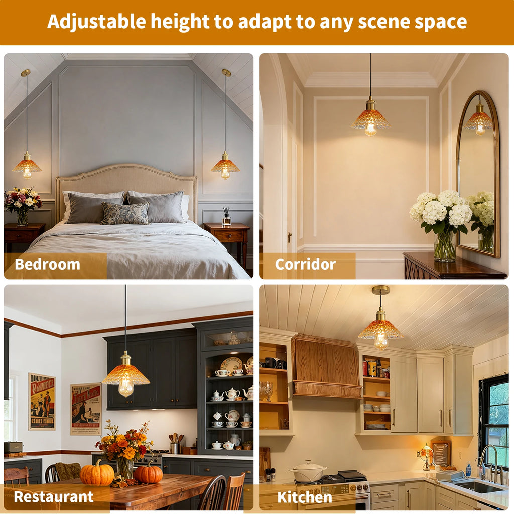Colorful Glass Ceiling Pendant Light