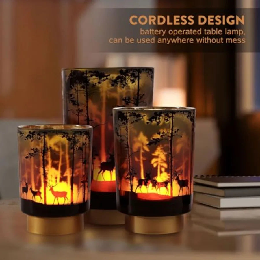 Battery Operated Table Lamp with Remote