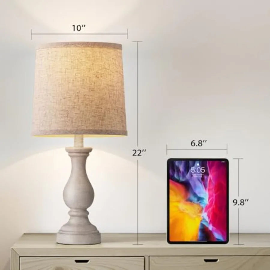 Farmhouse Table Lamps - Set of 2