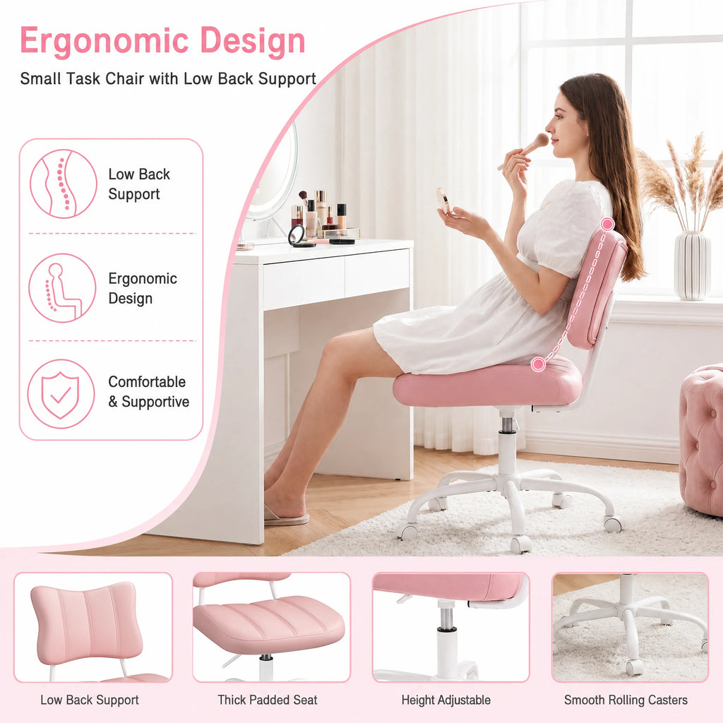 Ergonomic Butterfly Stitched Backrest Office Chair