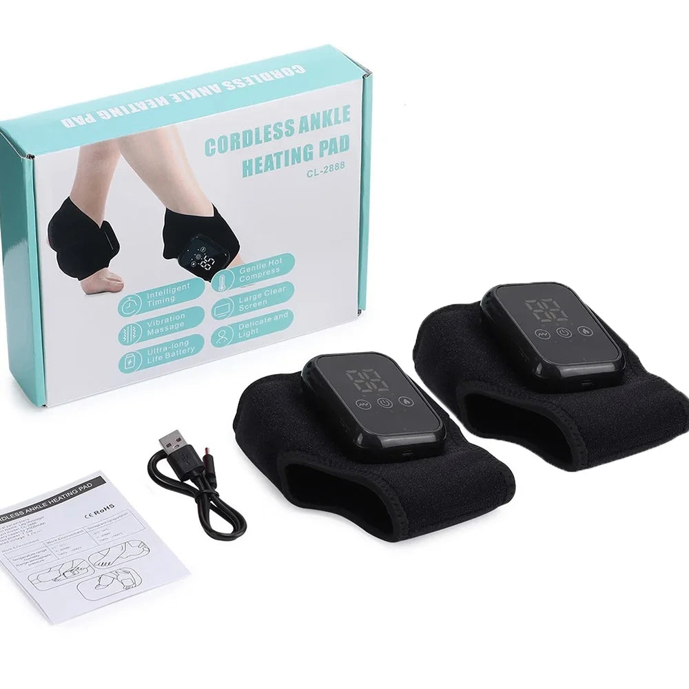 2 PCS Electric Foot & Ankle Massager with Heat