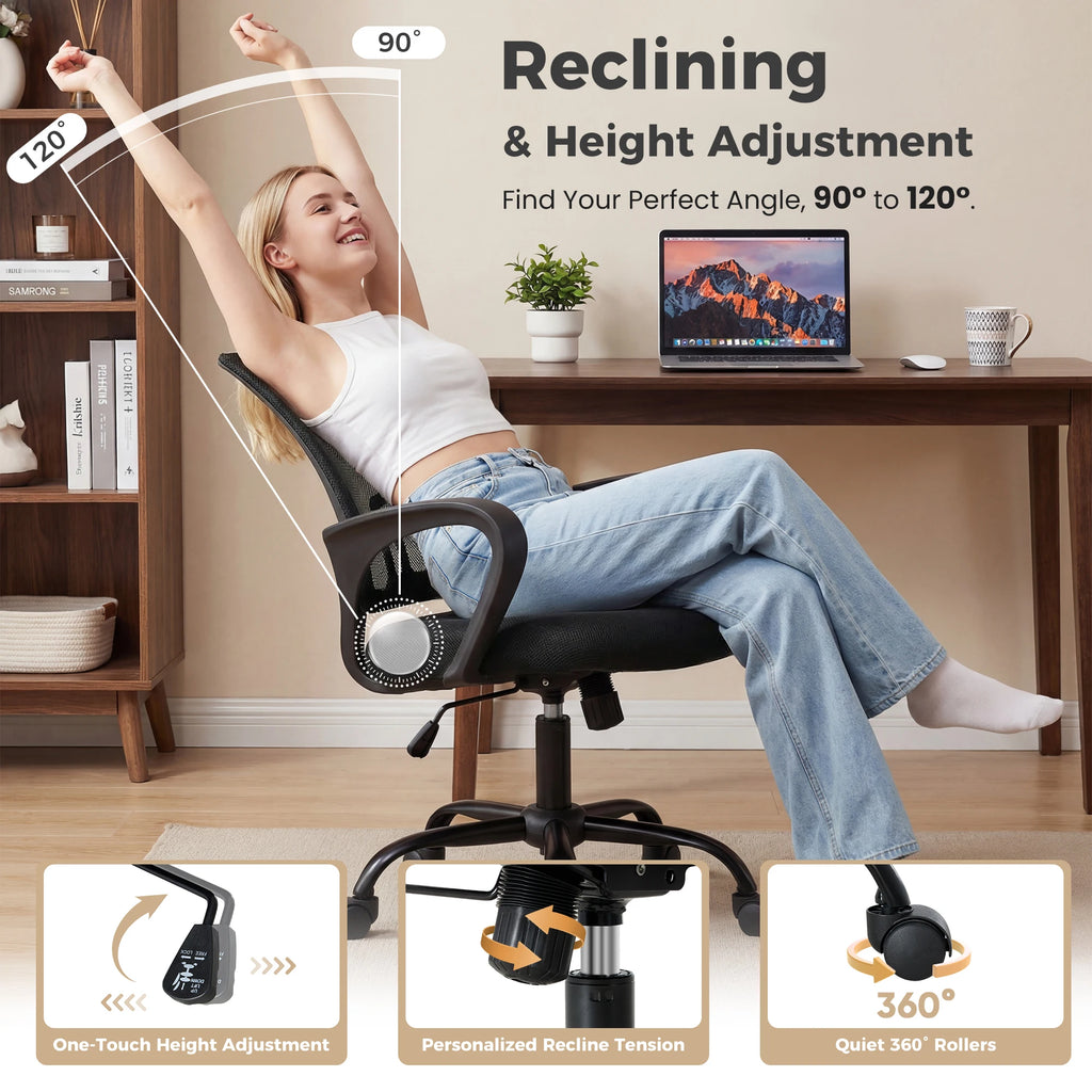 Ergonomic Office & Gaming Chair with Lumbar Support