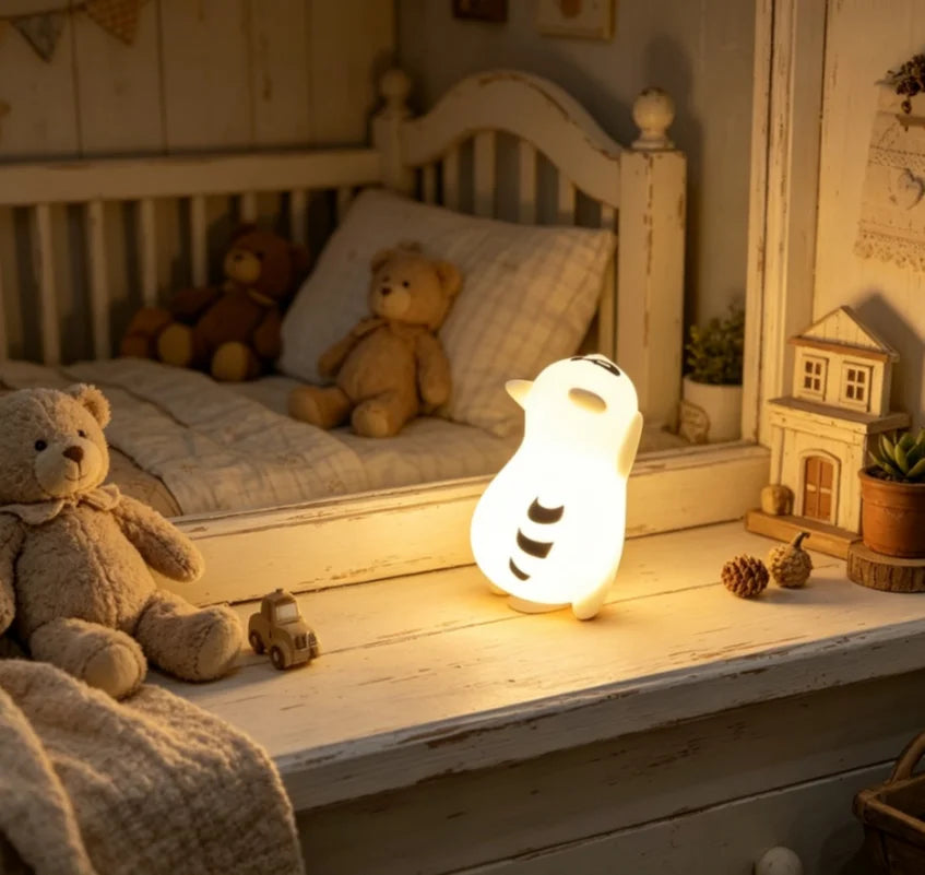 Portable Rechargeable Raccoon Night Light