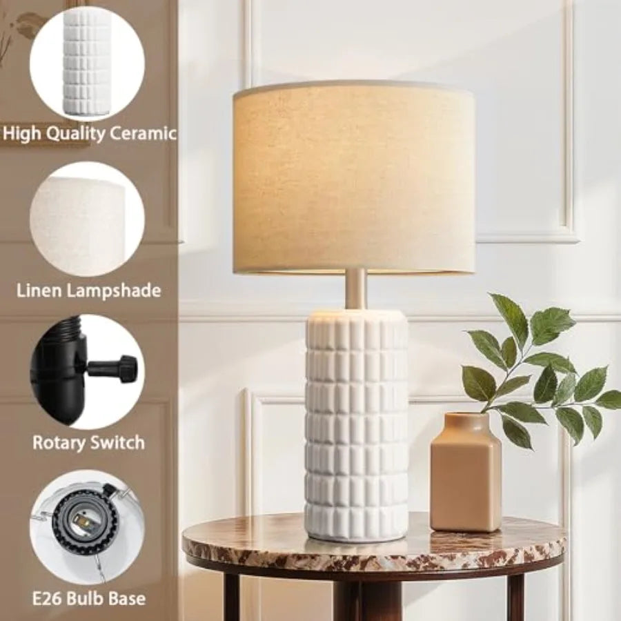 Modern Ceramic Table Lamps Set of 2