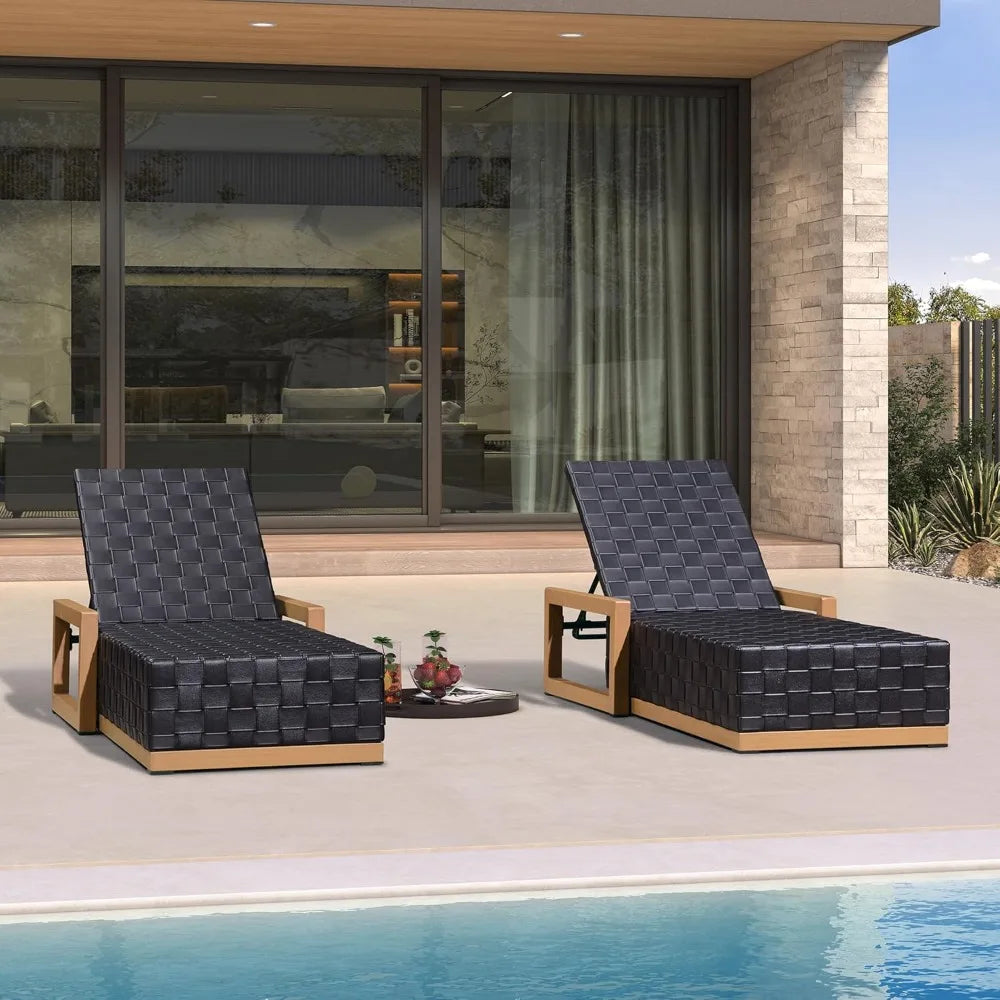 Outdoor Chaise Lounge Set of 2