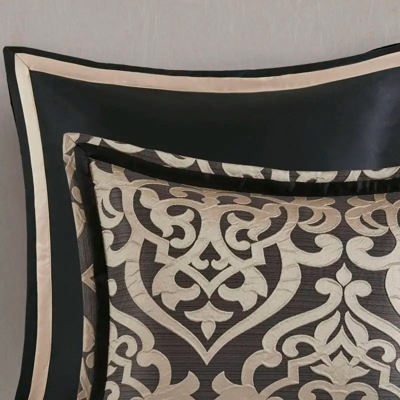 8 PCS California King Jacquard Comforter Set