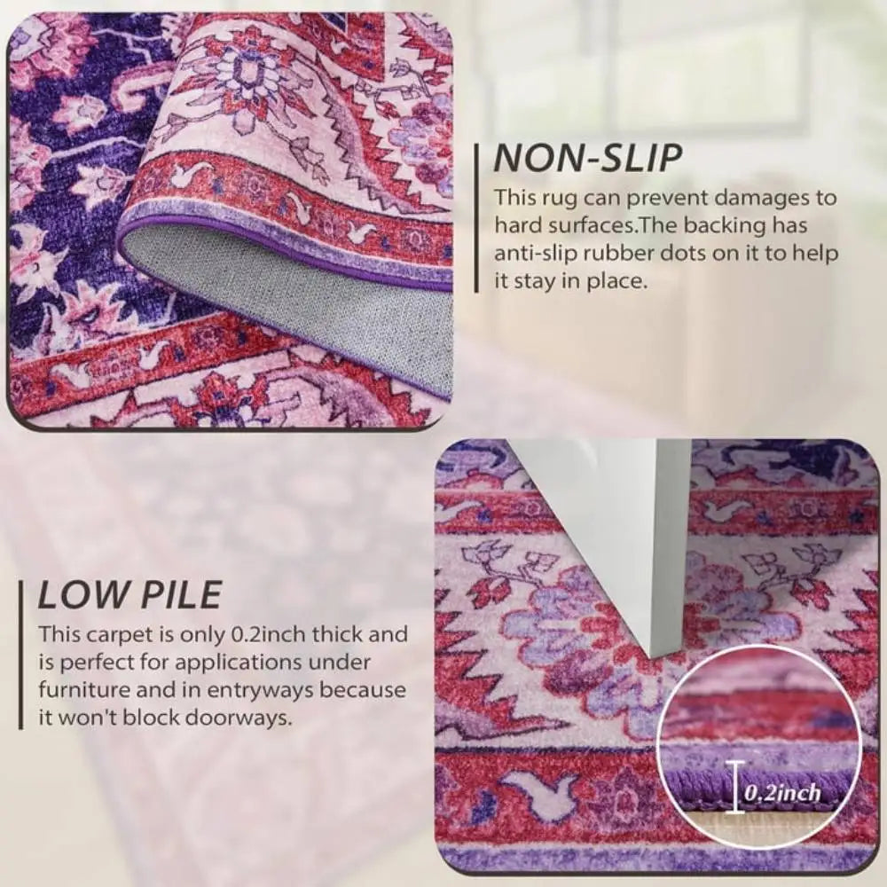 New Vintage Floral Rugs – Soft Accent Large Area Rug