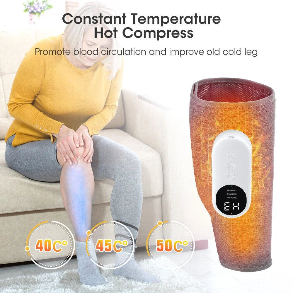 360° Leg Massager with Air Compression & Heat Therapy