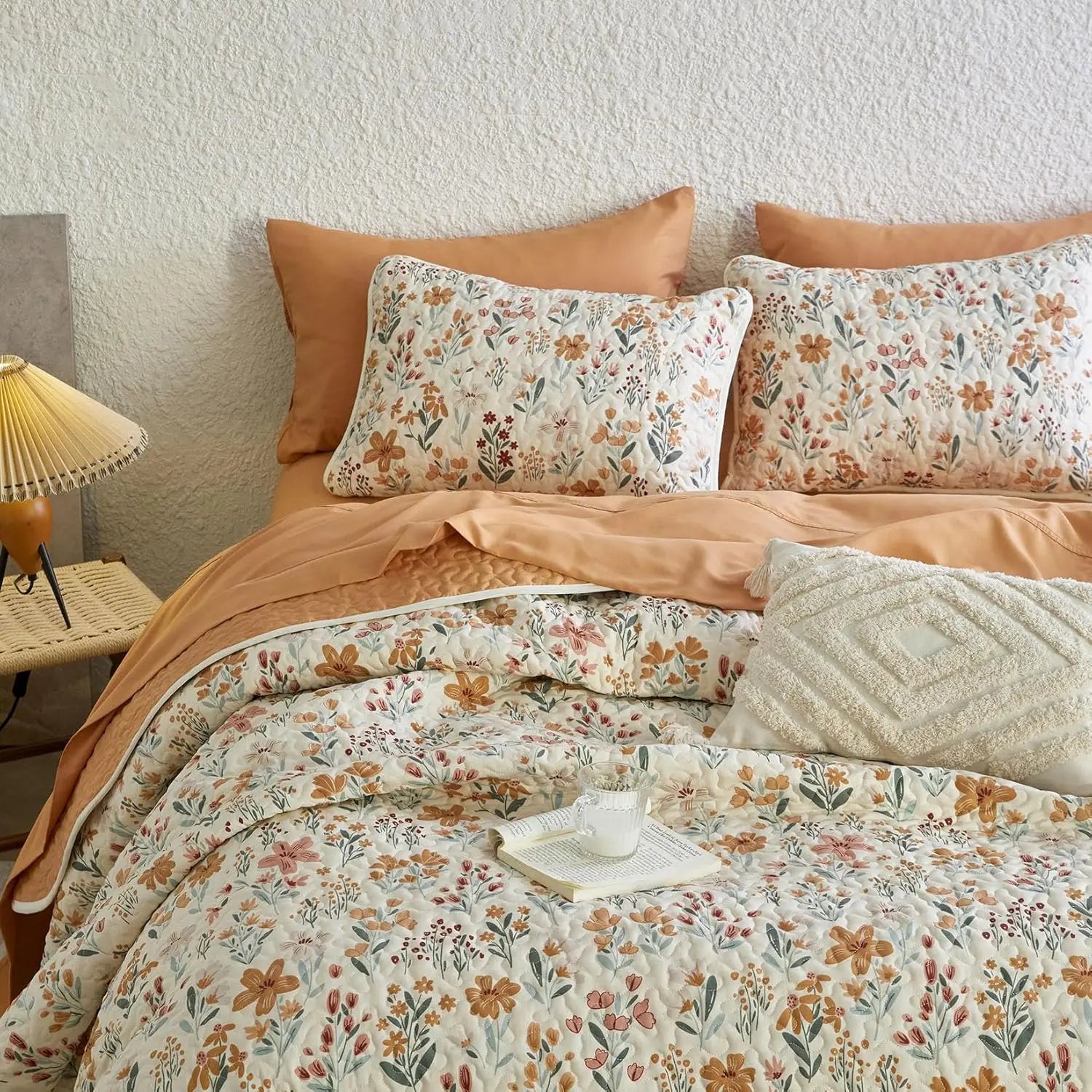 Floral Quilt Set