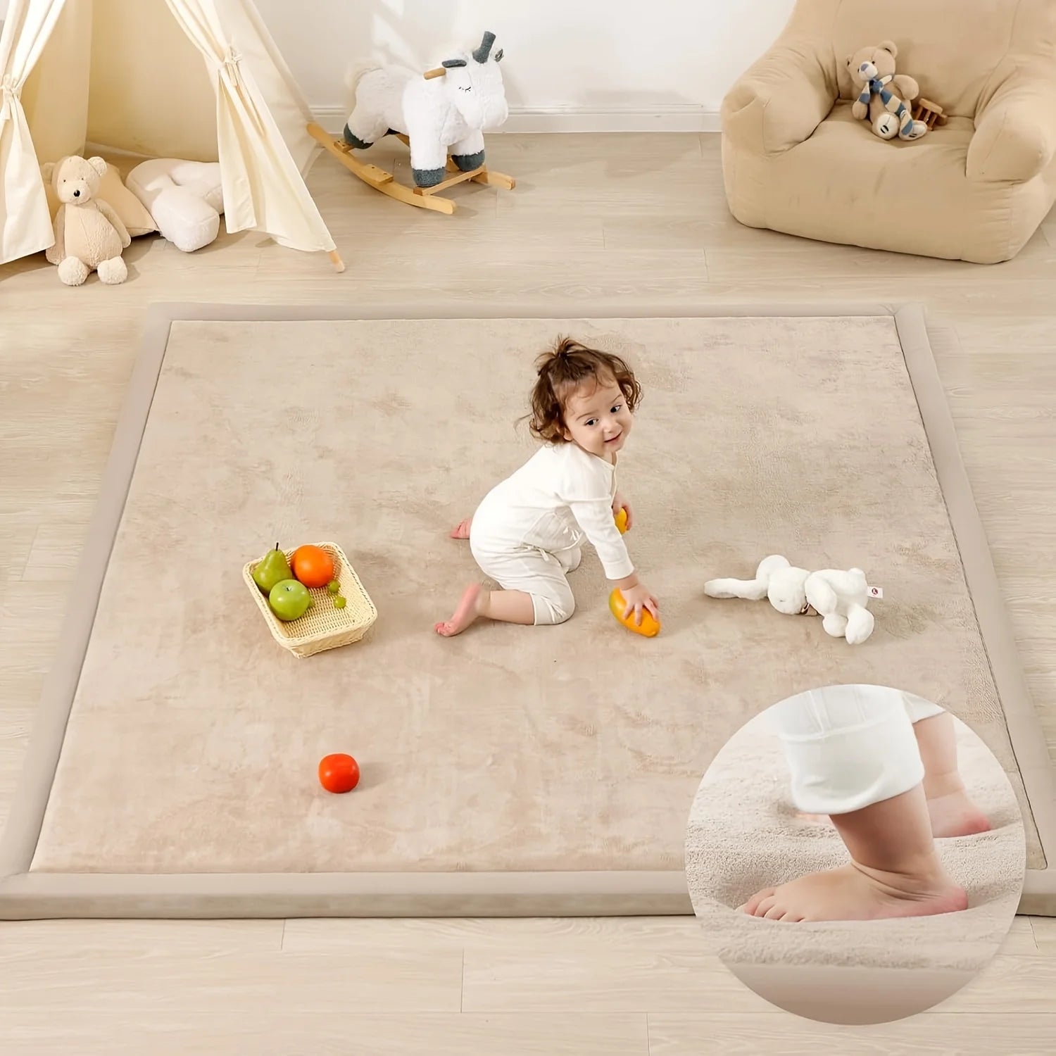 Thick, Soft Velvet Non-Slip Carpet