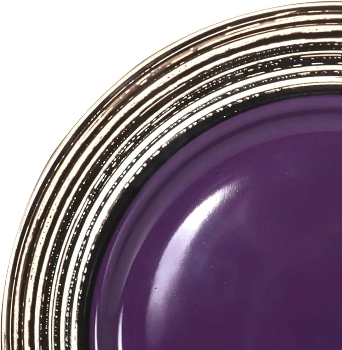 Stoneware Handcrafted Tree Bark Effect Glaze Dinnerware Set – Lavender/Purple (16pcs)