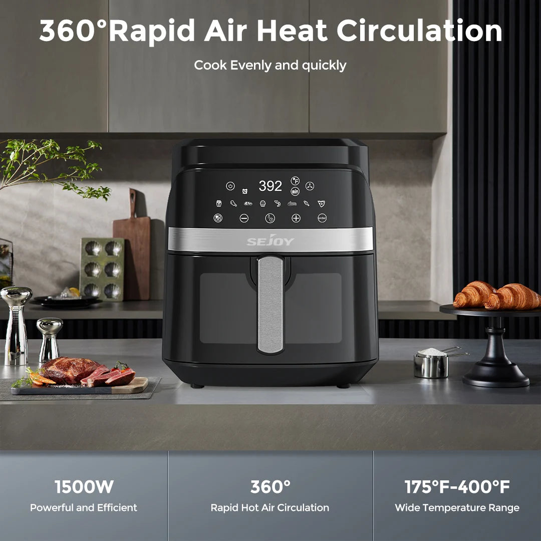 8-in-1 6 Quart Air Fryer – Versatile Cooking Made Easy