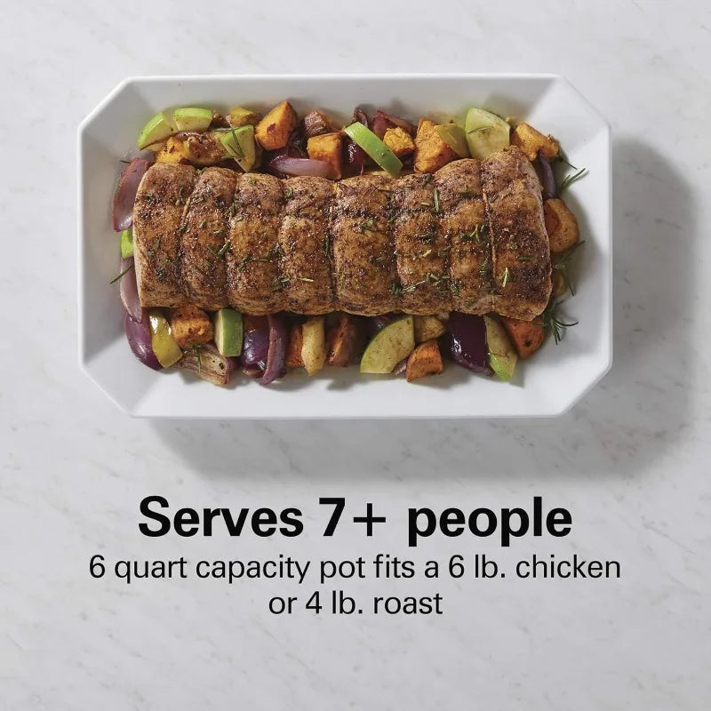 6-Quart 9-in-1 Digital Programmable Nonstick Slow Cooker