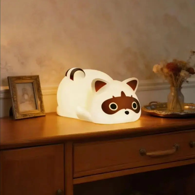 Portable Rechargeable Raccoon Night Light