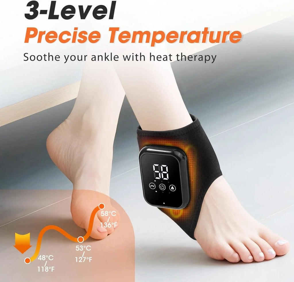 2 PCS Electric Foot & Ankle Massager with Heat