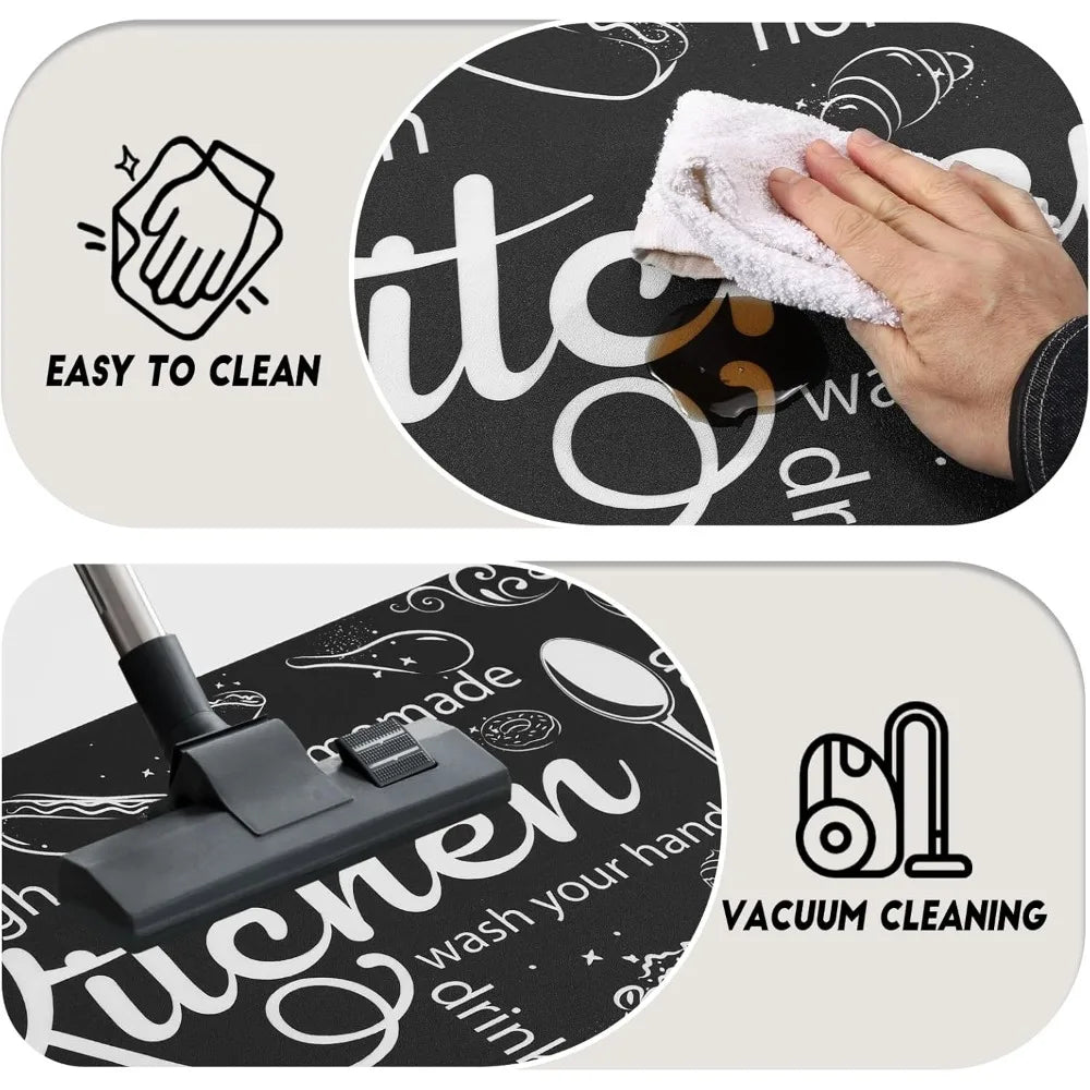 Farmhouse Kitchen Floor Mats – Non-Slip Washable 3-Piece Set