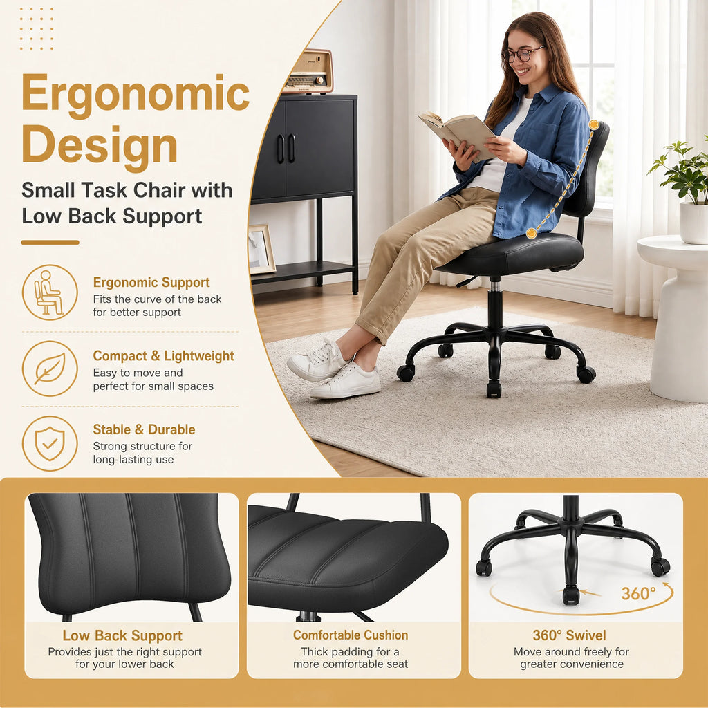 Ergonomic Butterfly Stitched Backrest Office Chair
