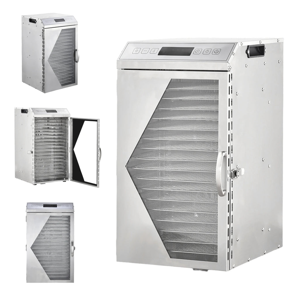 800W 18-Tray Stainless Steel Food Dehydrator