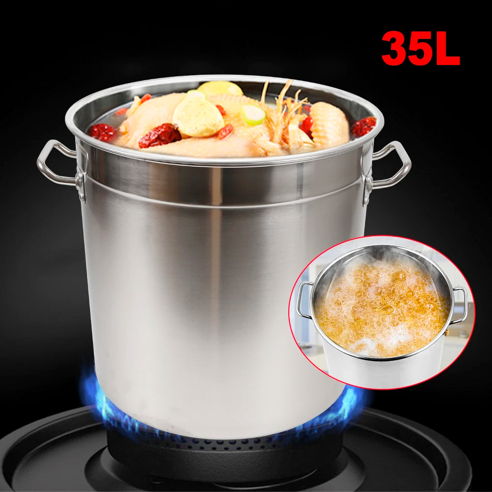 Large Capacity Multipurpose Stock Pot for Home & Restaurant