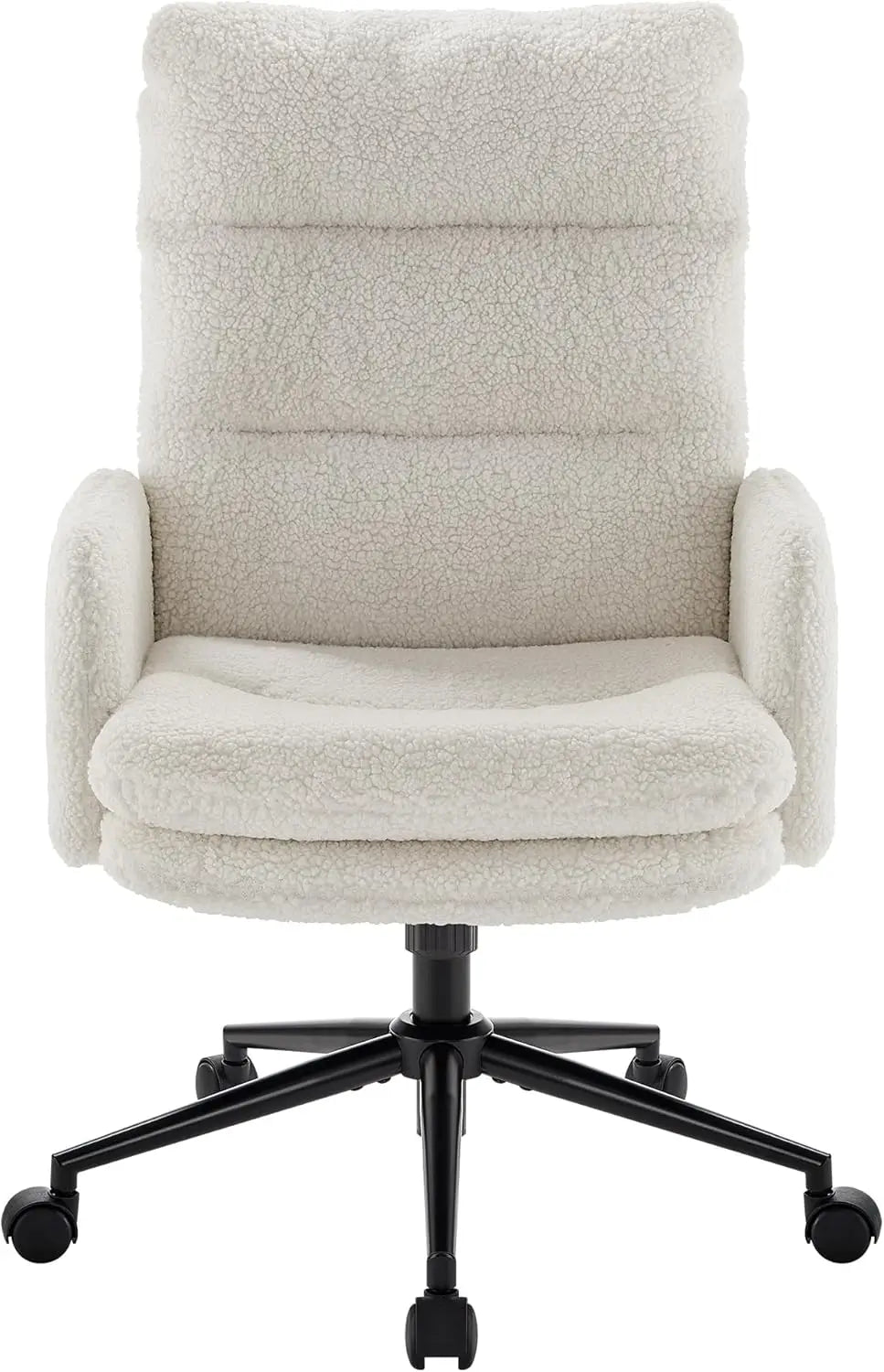 High-Back Adjustable Swivel Office Chair, Upholstered