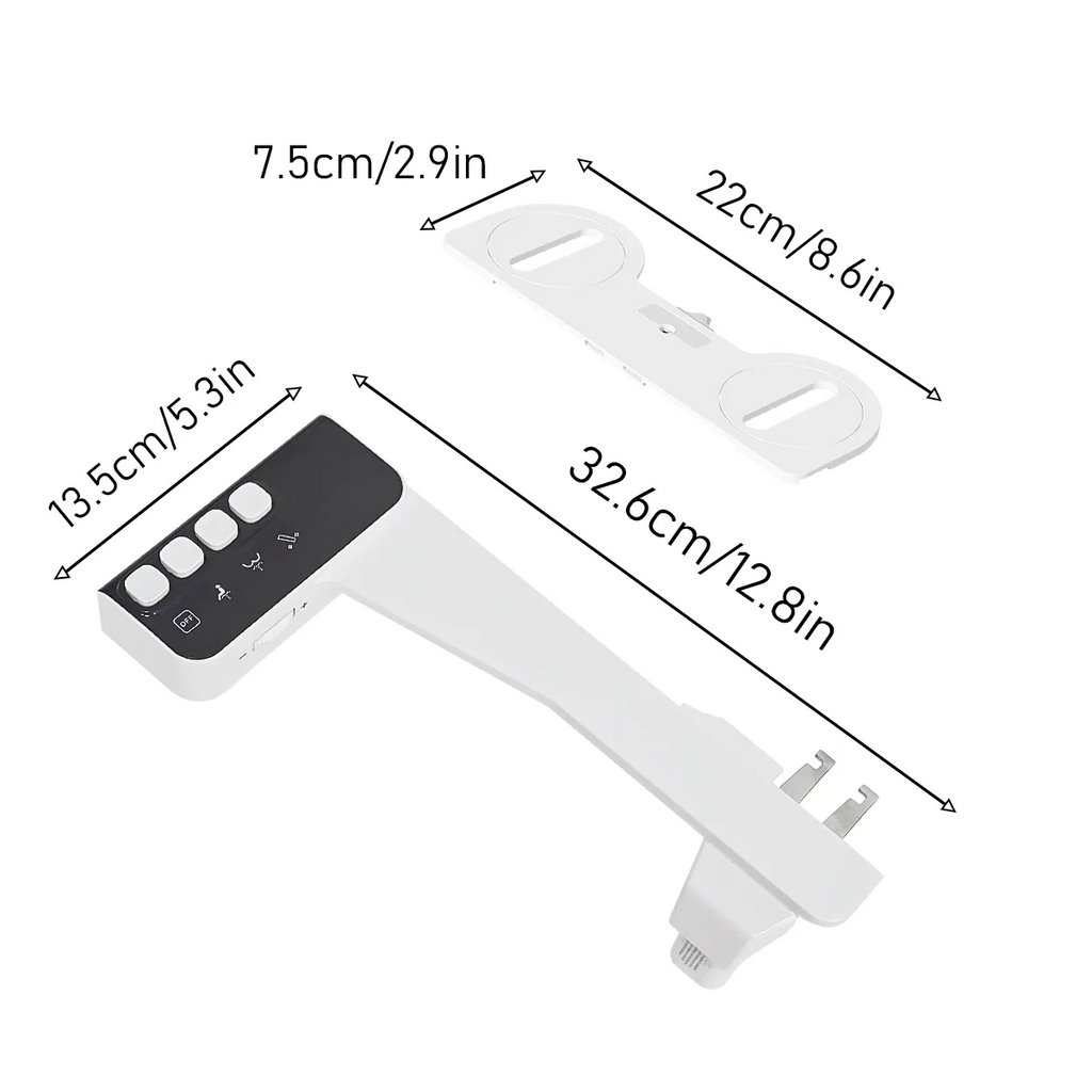 Non-Electric Bidet Toilet Seat – Ultra Slim Design with Adjustable Water Pressure Control