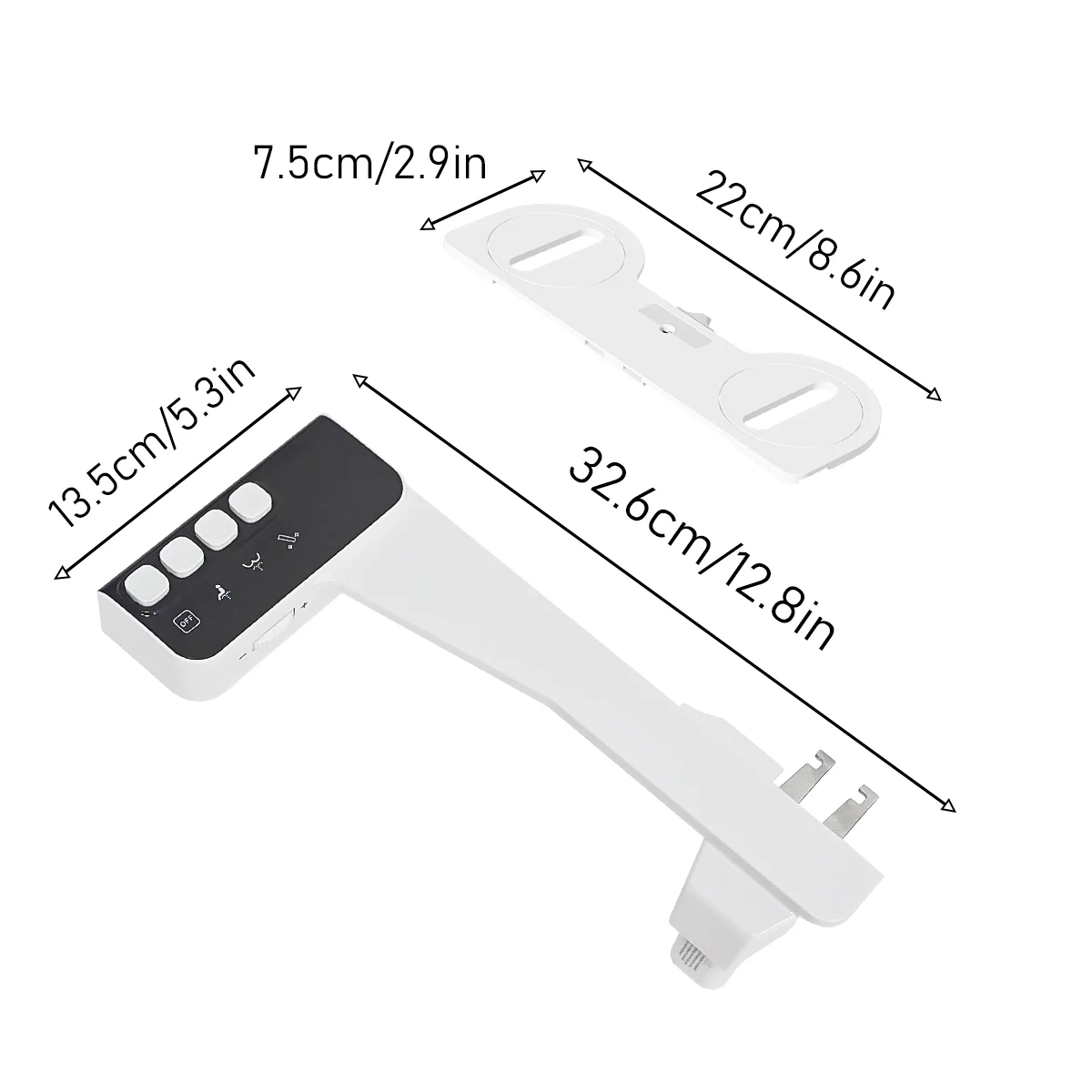Non-Electric Bidet Toilet Seat – Ultra Slim Design with Adjustable Water Pressure Control
